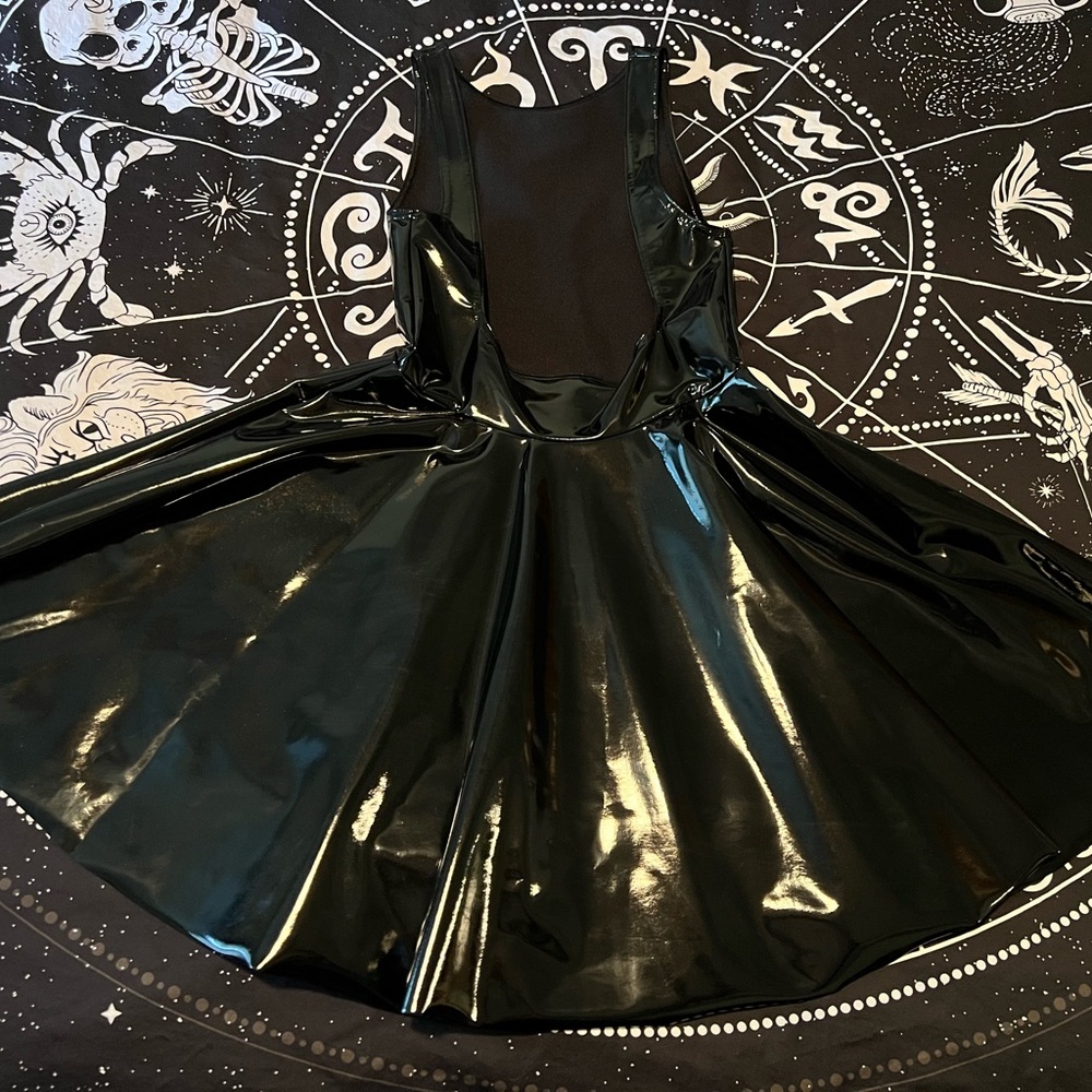 XSmall BlackMilk Vinyl Show Us Ya Tops Underbust Dress